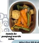 Tumis Kacang Panjang Wortel Tahu